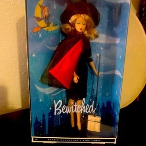 Bewitched Barbie collector pink label